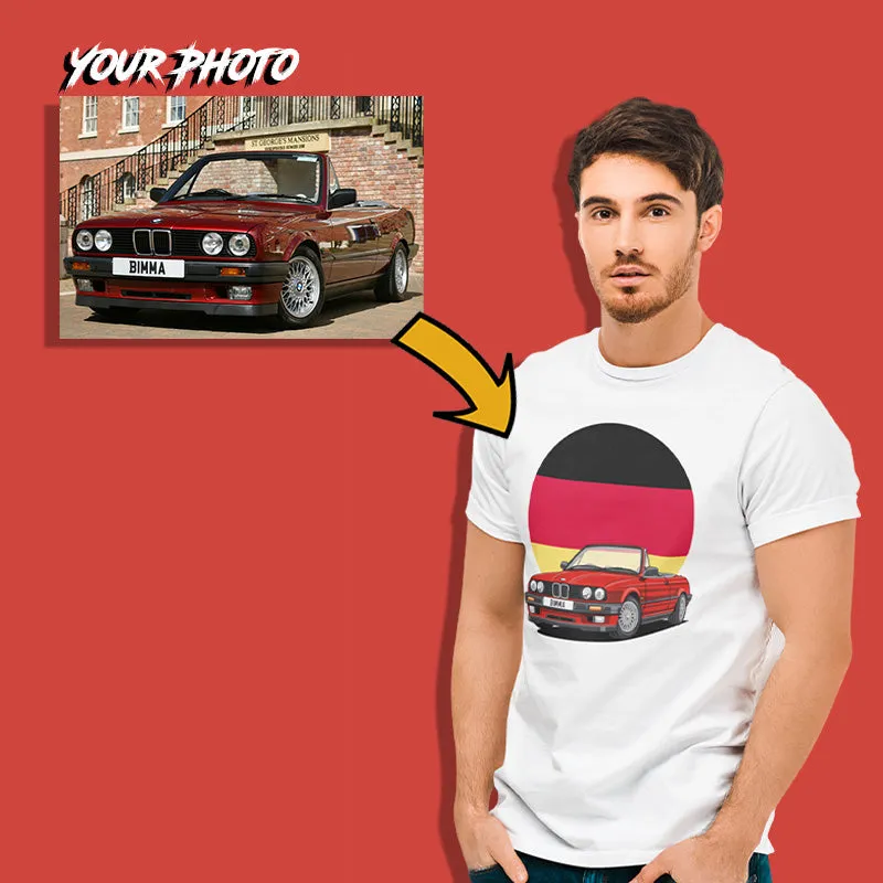 Classic Cars | Custom Print for Men | Fitted T-shirt