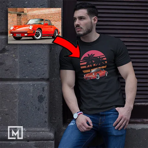Classic Cars | Custom Print for Men | Fitted T-shirt