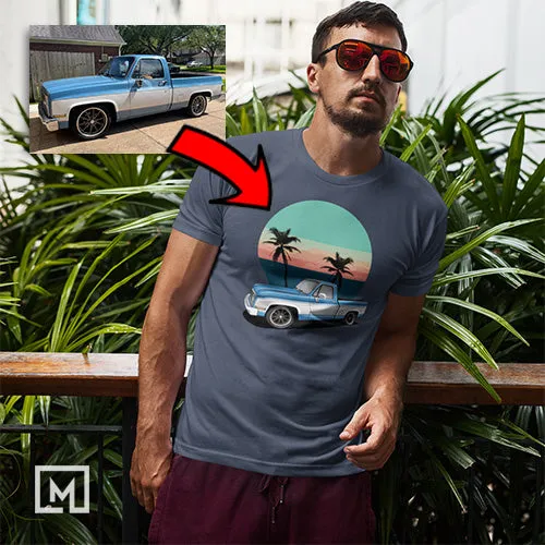 Classic Cars | Custom Print for Men | Fitted T-shirt