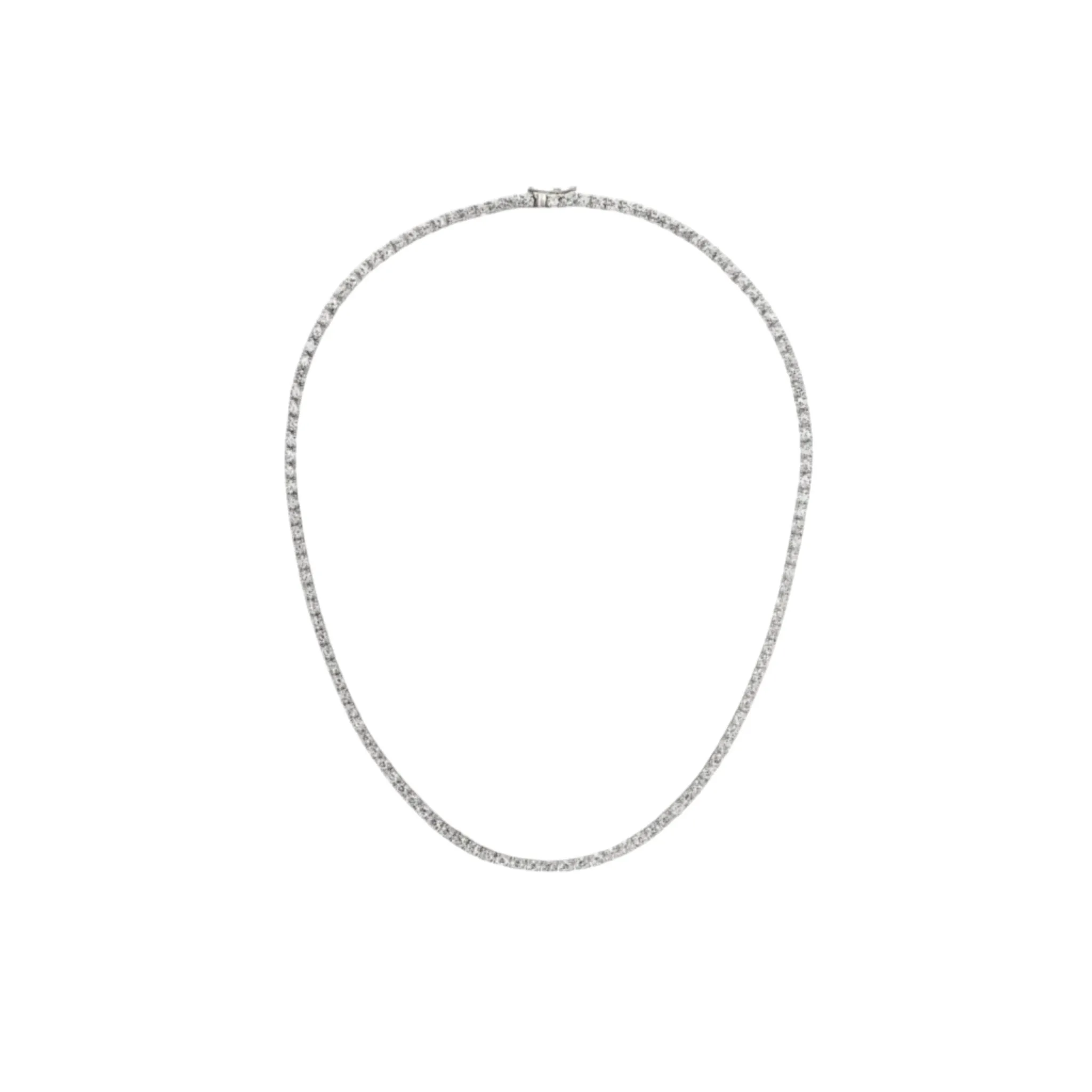 Classic Diamond Tennis Necklace