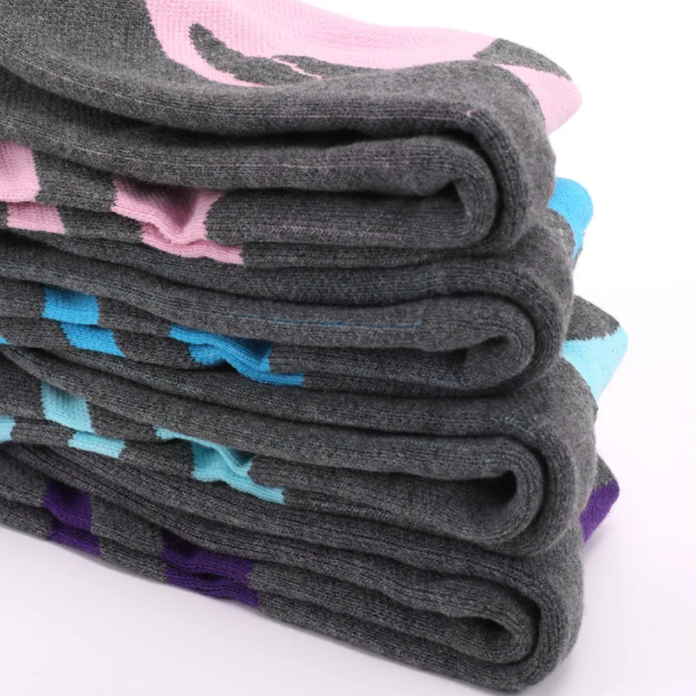 Contrasting Color Outdoor Ski Sock