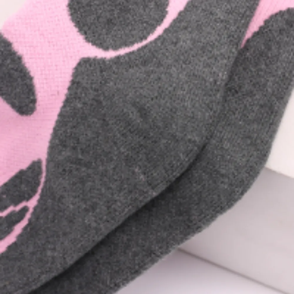 Contrasting Color Outdoor Ski Sock
