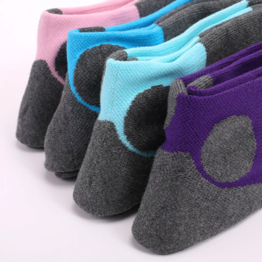 Contrasting Color Outdoor Ski Sock
