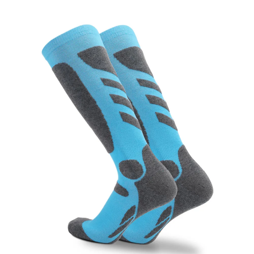 Contrasting Color Outdoor Ski Sock