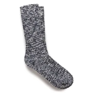 Cotton Slub Socks - Women's - Blue/White