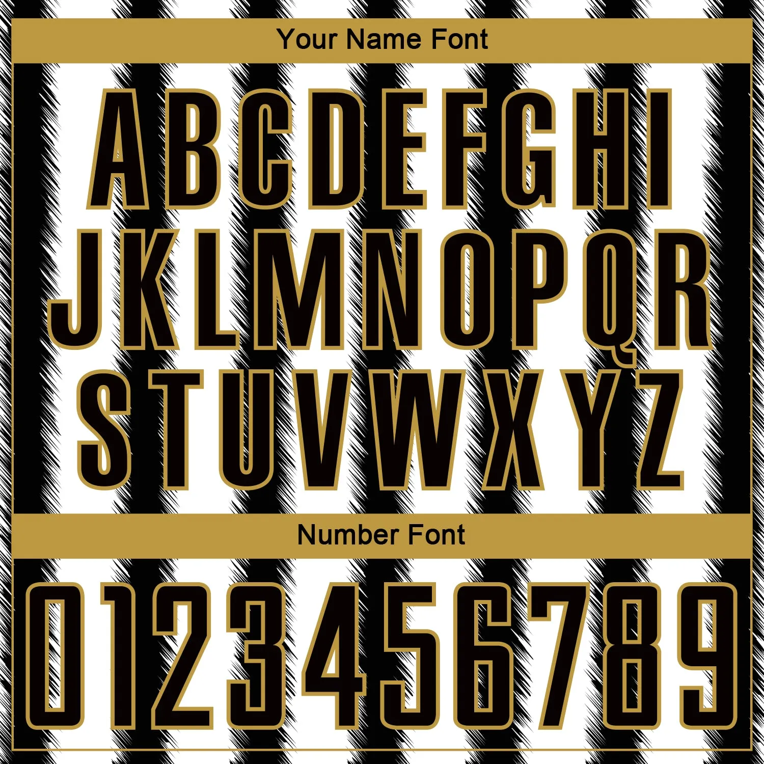 Custom Black White-Old Gold Line Sublimation Soccer Uniform Jersey