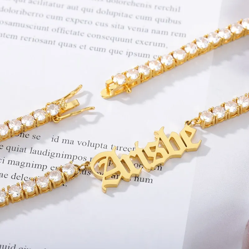 Custom Name Tennis Chain