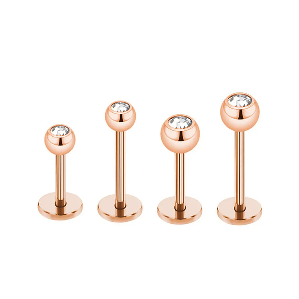 Diamond Labret Unisex Lip Piercing Studs