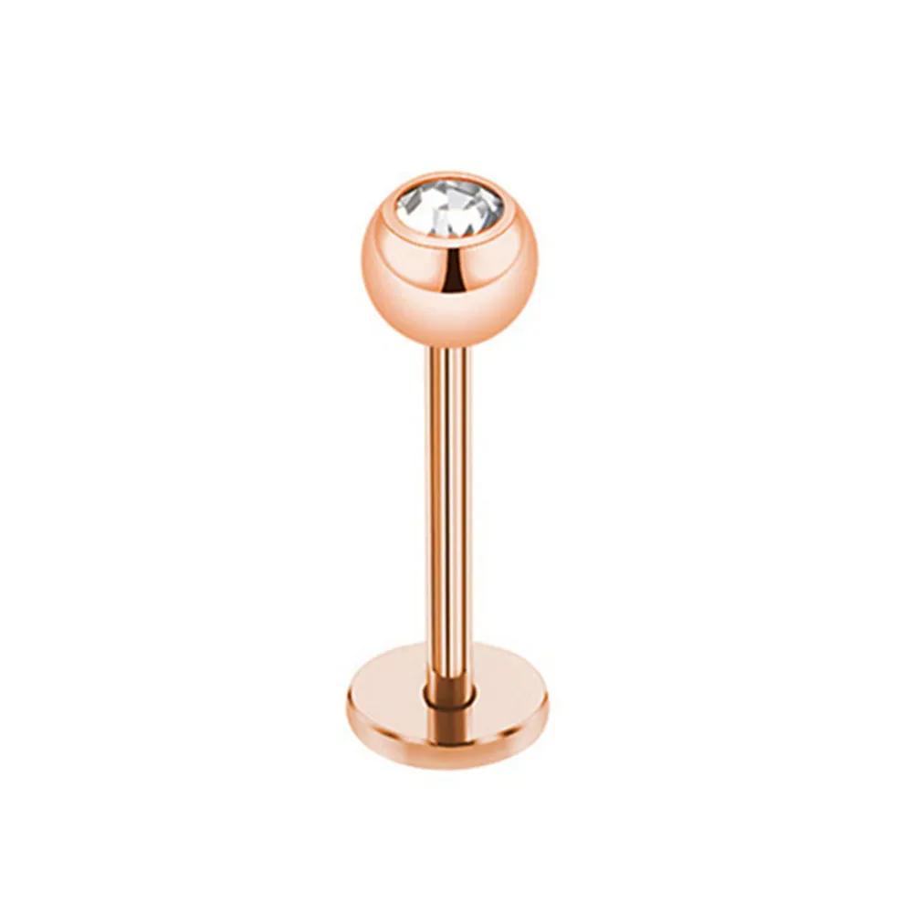 Diamond Labret Unisex Lip Piercing Studs