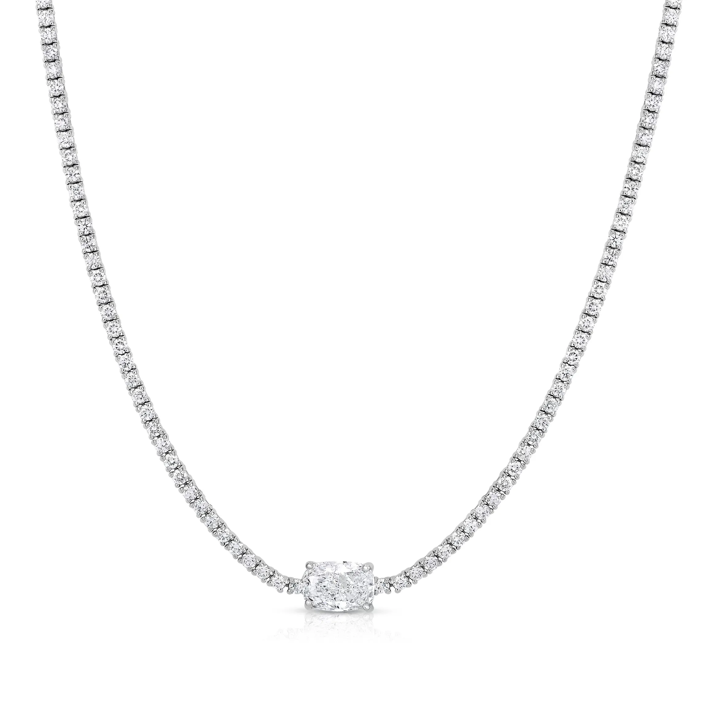 DIANA - 5cttw Tennis Necklace