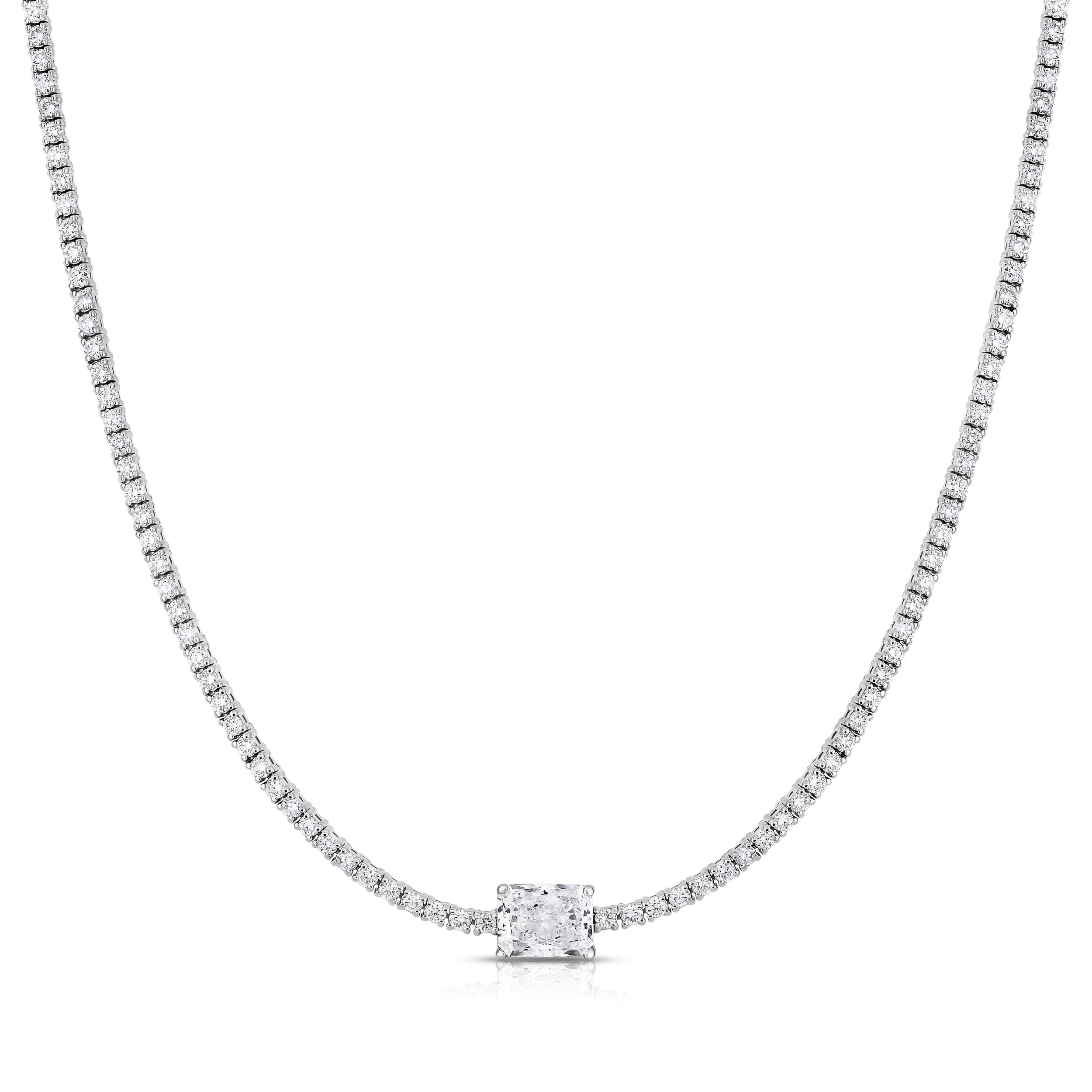 DIANA - 5cttw Tennis Necklace