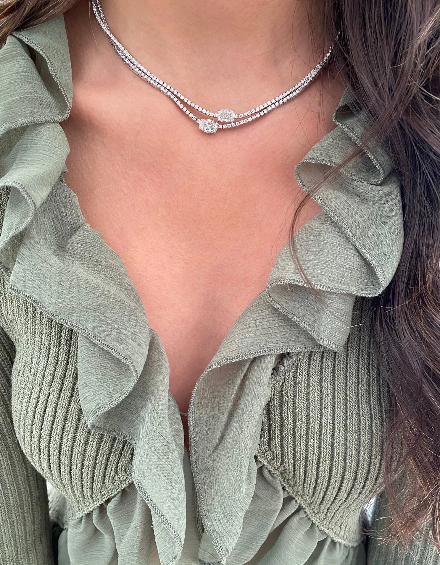 DIANA - 5cttw Tennis Necklace