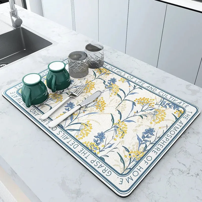 Diatomite Quick-Dry Kitchen Mat