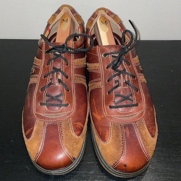 ECCO Men’s Leather Brown Yak Shoes.  Size 46.