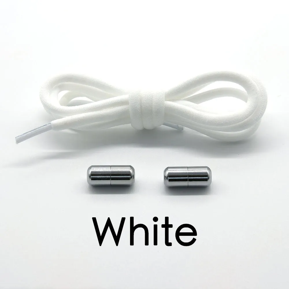 Elastic No Tie Metal Shoelaces