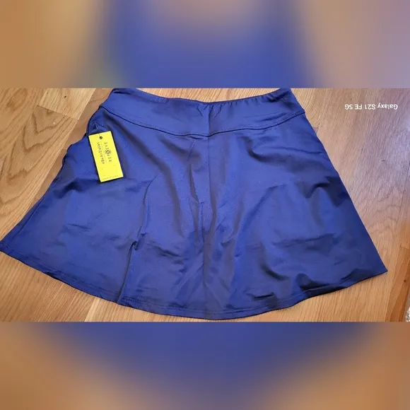 Eleven Venus Williams Admiral Navy Flutter Tennis Skirt NWT