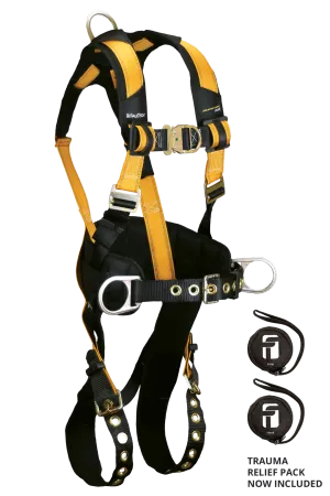 FallTech 7035FD Journeyman Flex® Steel 4D Construction Climbing Full Body Harness (each)