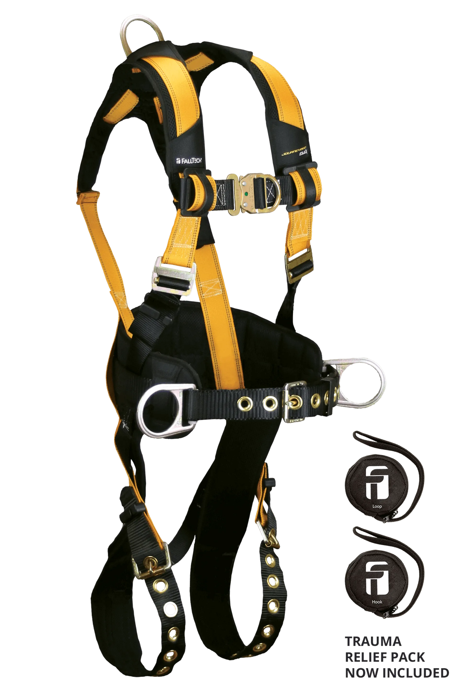 FallTech 7035FD Journeyman Flex® Steel 4D Construction Climbing Full Body Harness (each)