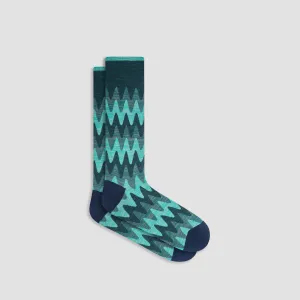 Flame Stripe Mid-Calf Socks