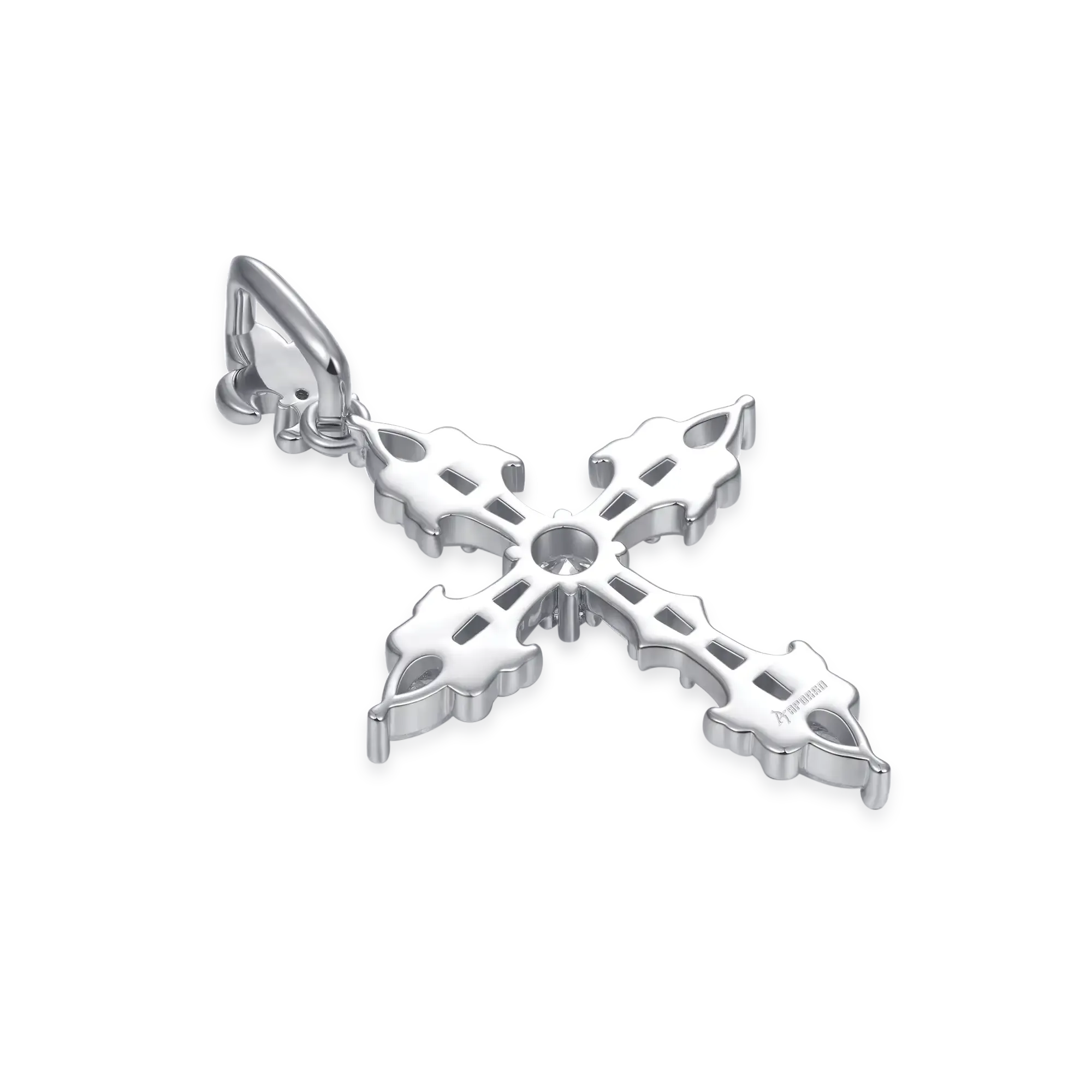 Fleur De Lis Cross Pendant   Tennis Chain Gift Set