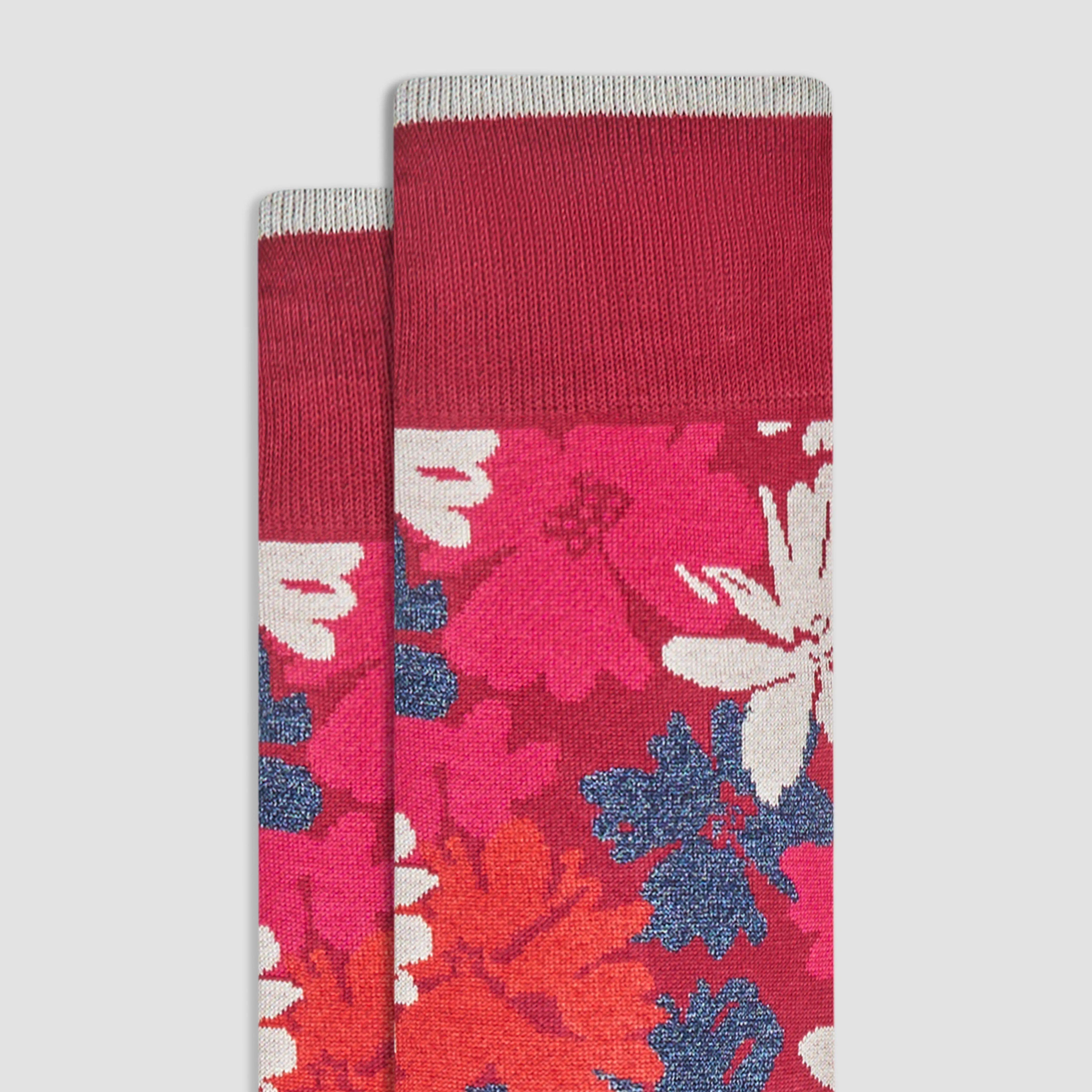 Floral Mid-Calf Socks