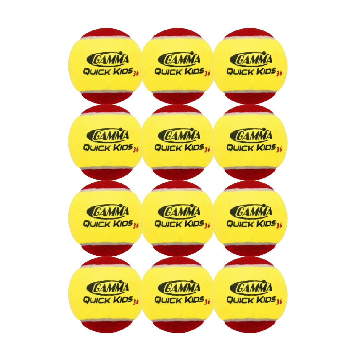 Gamma Quick Kids 36 Tennis Ball (12 Balls)