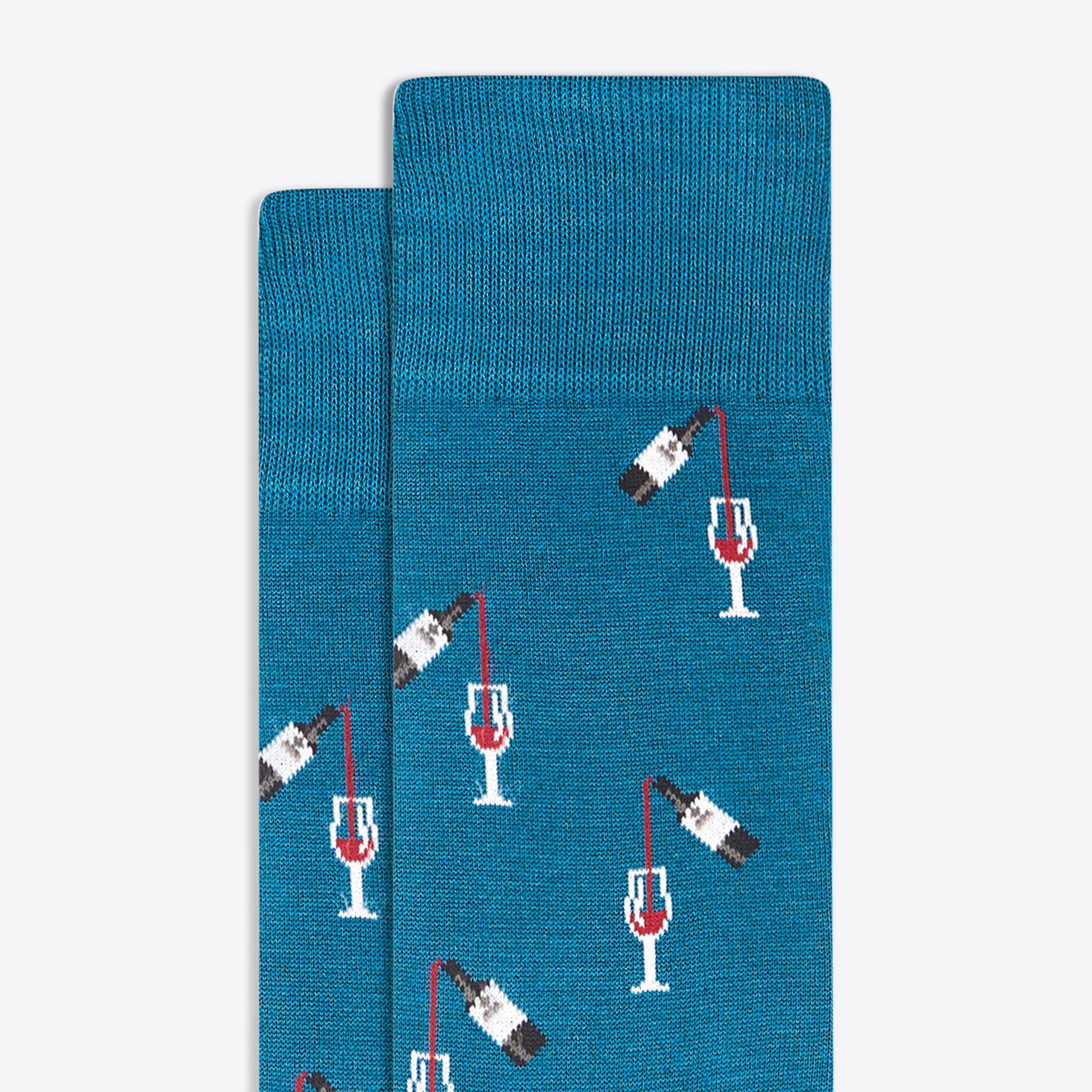 Glass of Wine Mid-Calf Socks