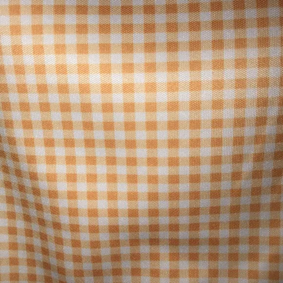 Greg Norman Play Dry Gingham Golf Skort Orange