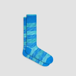 Heather Striped Mid-Calf Socks