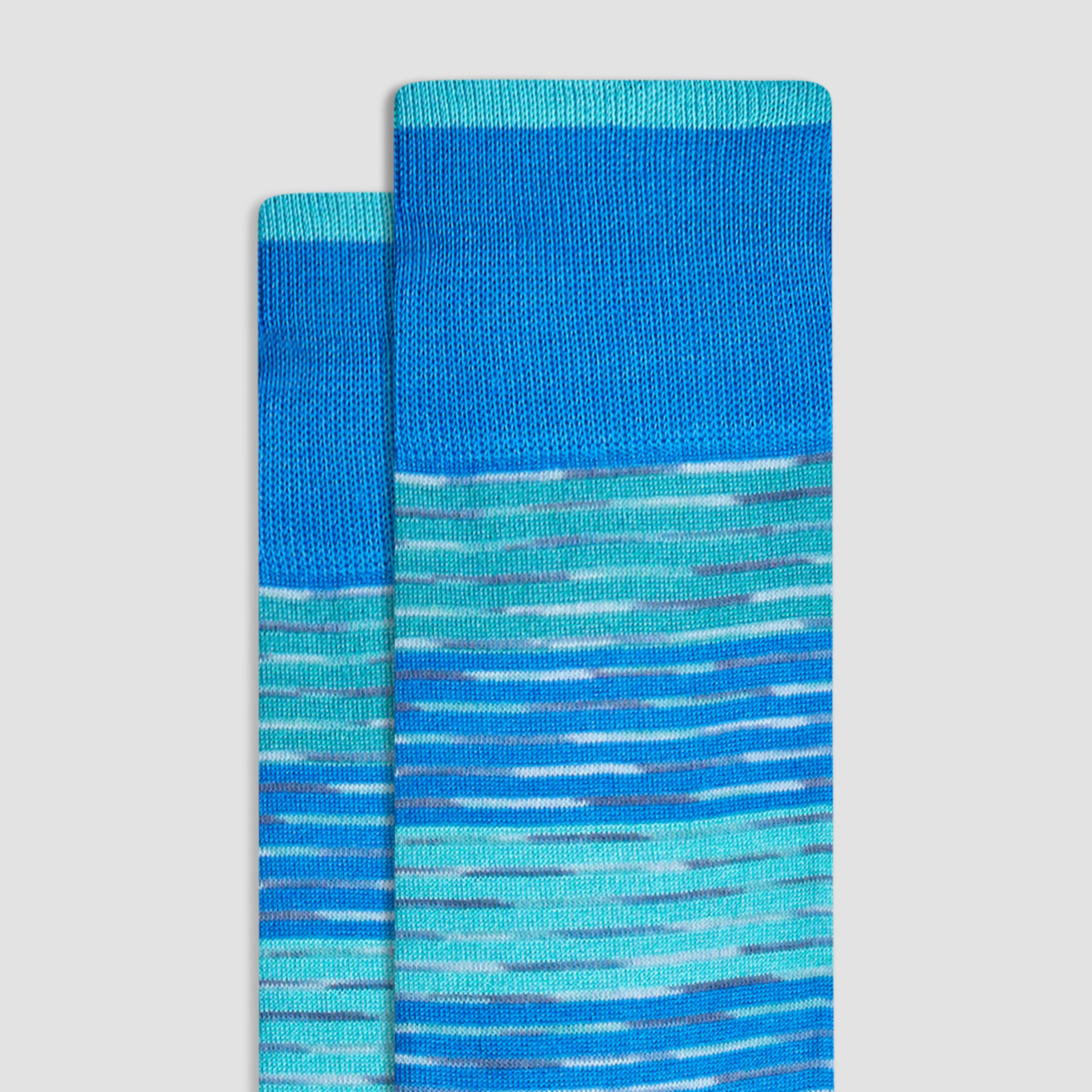 Heather Striped Mid-Calf Socks
