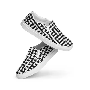 Heritage Houndstooth Vibe Slip-On Canvas Shoes