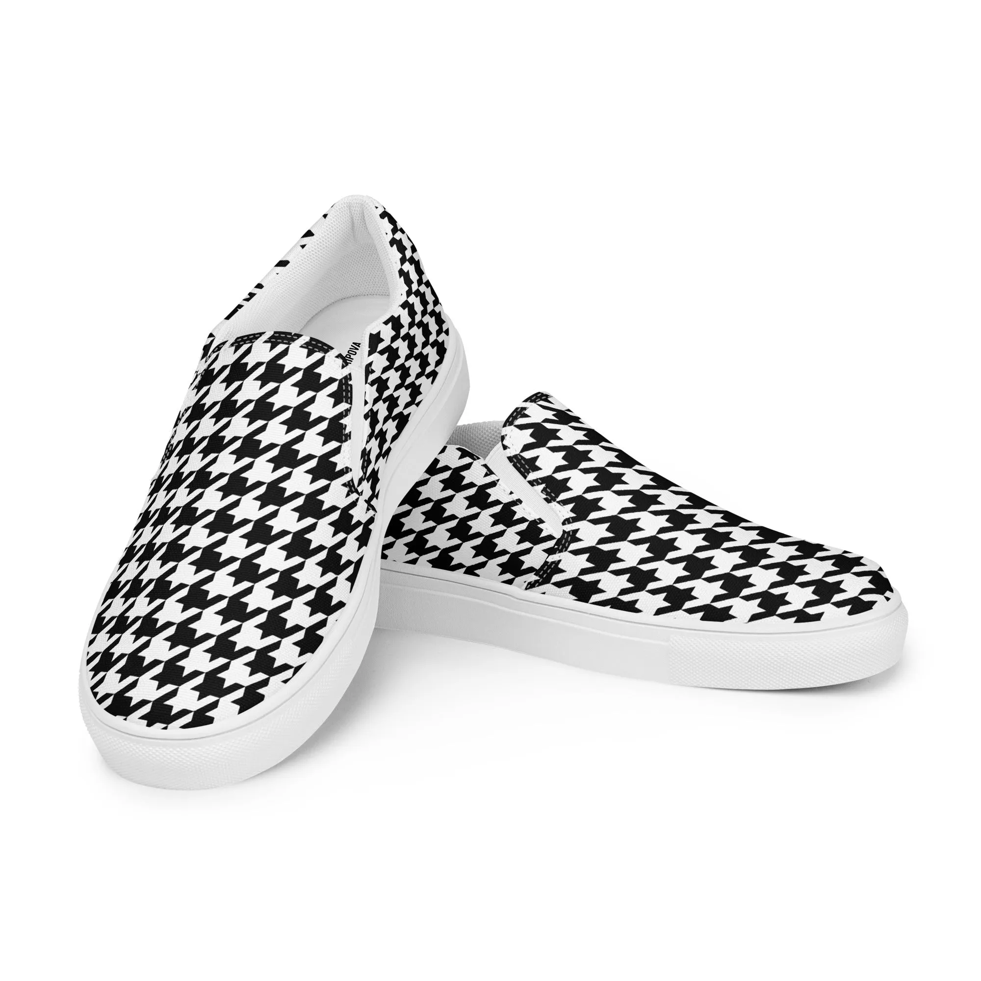 Heritage Houndstooth Vibe Slip-On Canvas Shoes