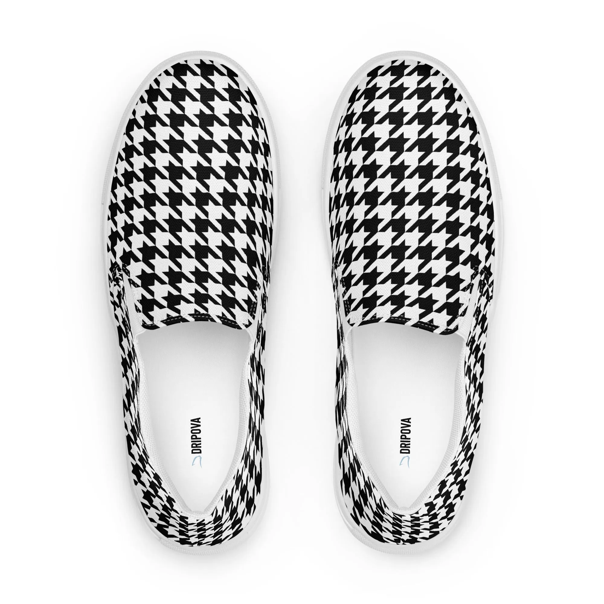 Heritage Houndstooth Vibe Slip-On Canvas Shoes