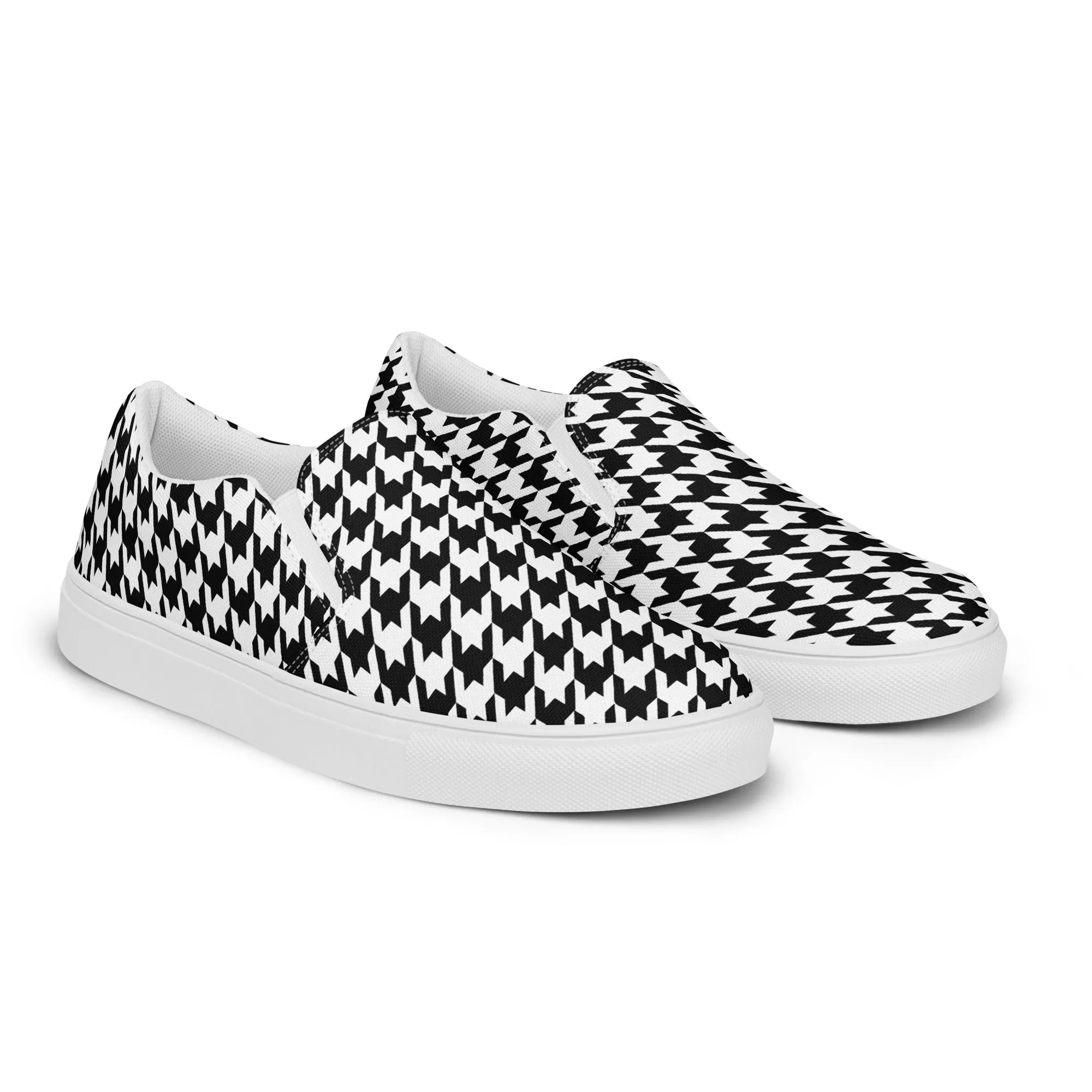 Heritage Houndstooth Vibe Slip-On Canvas Shoes