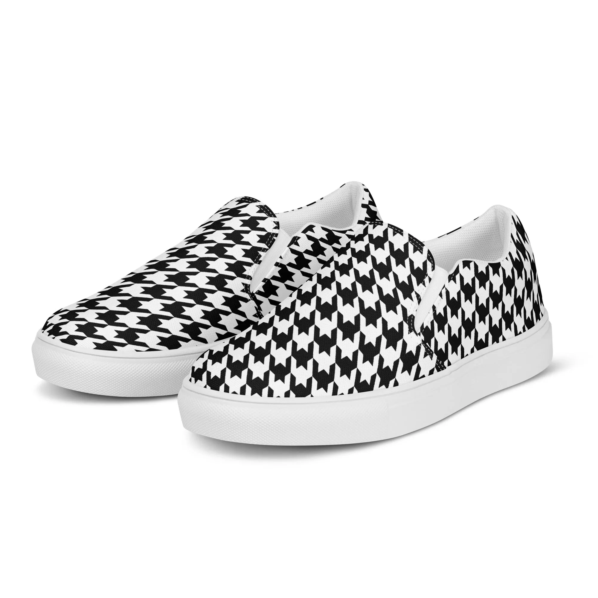 Heritage Houndstooth Vibe Slip-On Canvas Shoes