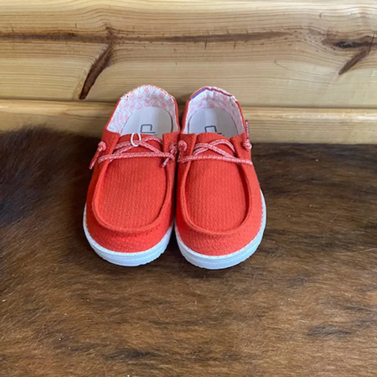 Hey Dude Girls Wendy Youth Aztec Red Shoes