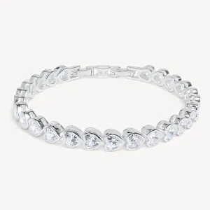 Hillberg & Berk Sterling Silver Adore Bezel Tennis Bracelet