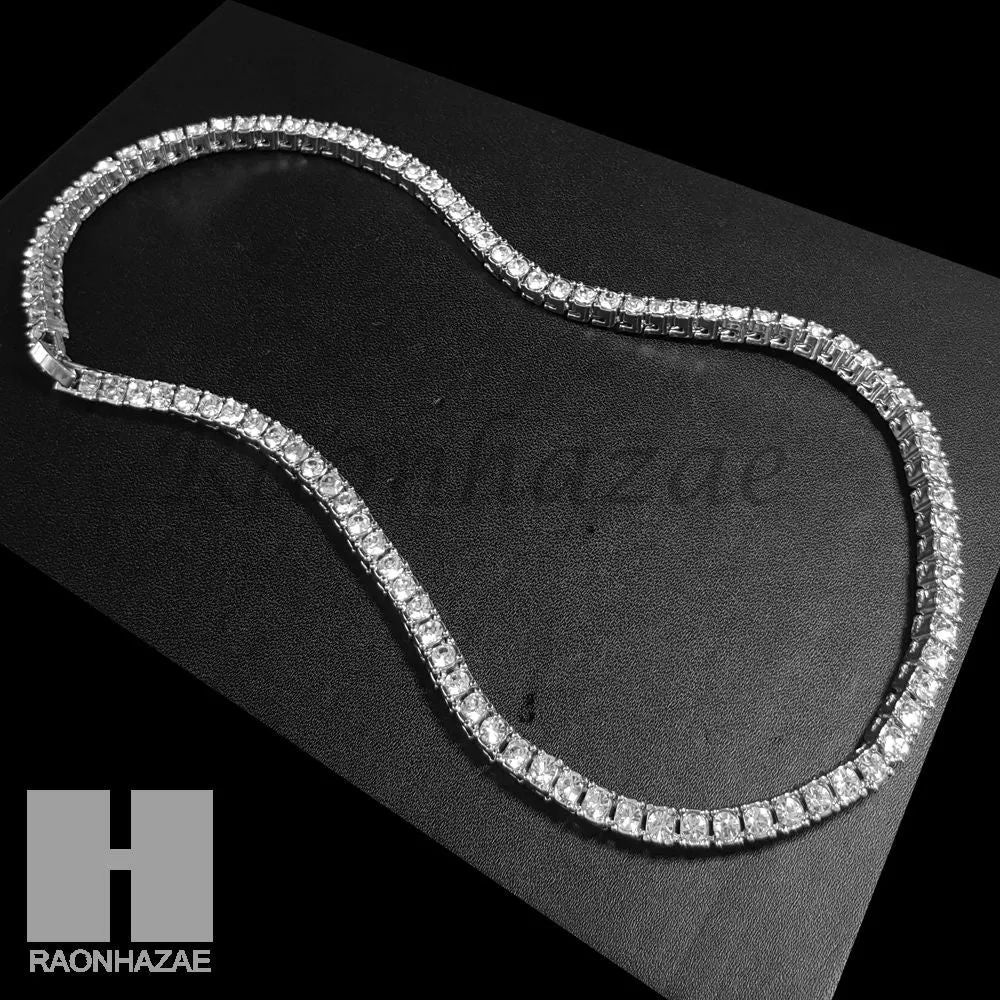 Hip Hop Quavo Jesus Face Miami Cuban Choker Tennis Chain Necklace L29