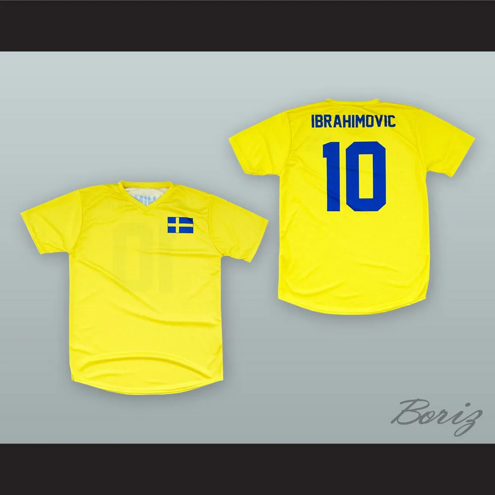Ibrahimovic 10 Sweden Soccer Jersey