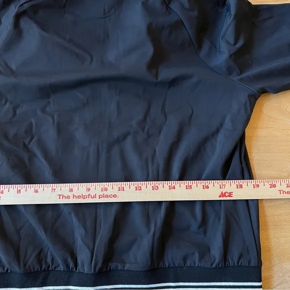 J MCLAUGHLIN ELETTRA FULL ZIP JACKET NYLON BLEND VARSITY STRIPES ATHLETIC M