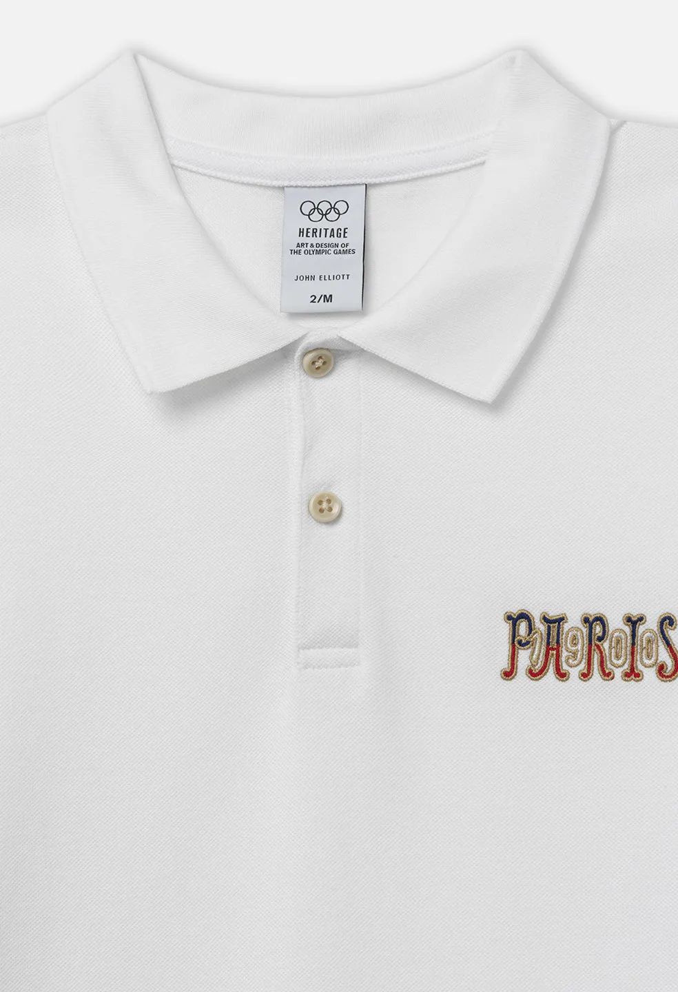 John Elliott x Olympic Heritage Paris Polo / White