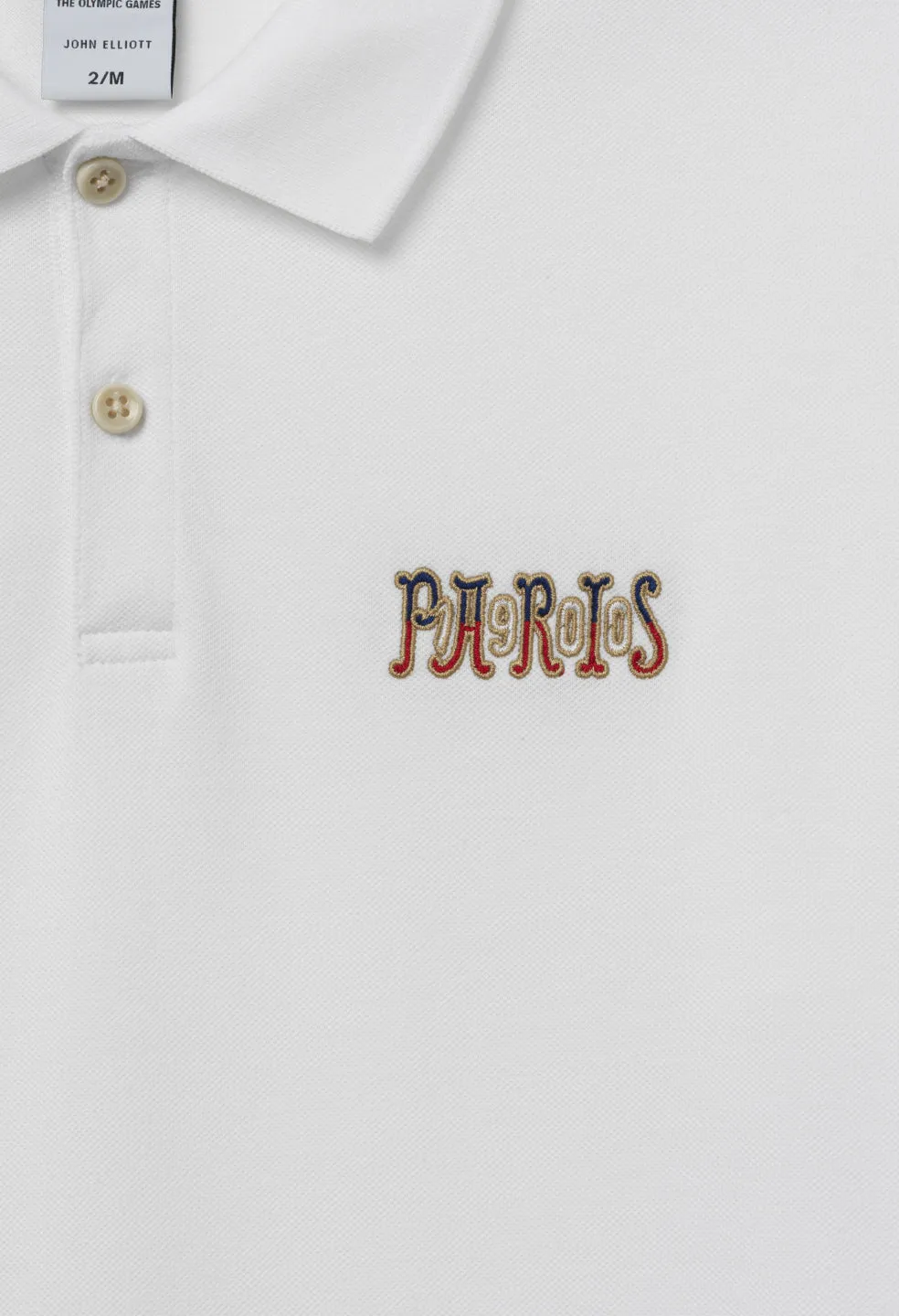 John Elliott x Olympic Heritage Paris Polo / White