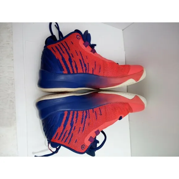Jordan Superfly 5 Royal Blue/Infrared, Used Size 5.5Y 7 Woman's