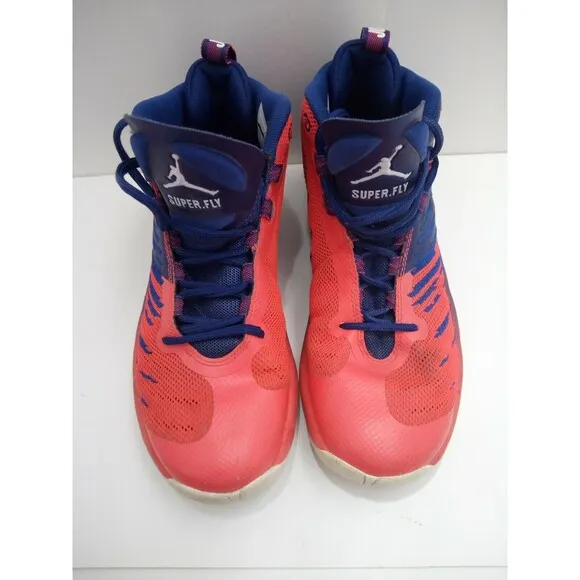 Jordan Superfly 5 Royal Blue/Infrared, Used Size 5.5Y 7 Woman's