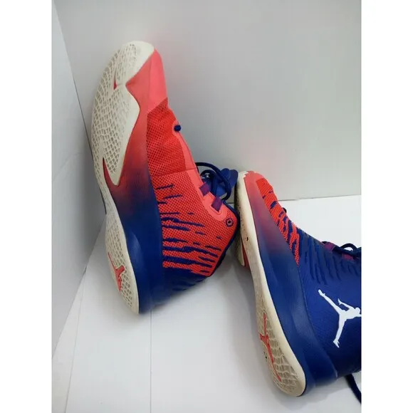 Jordan Superfly 5 Royal Blue/Infrared, Used Size 5.5Y 7 Woman's