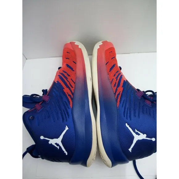 Jordan Superfly 5 Royal Blue/Infrared, Used Size 5.5Y 7 Woman's