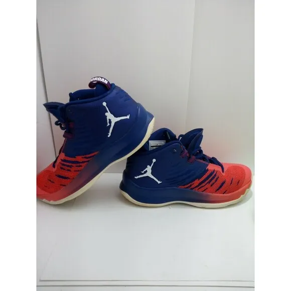 Jordan Superfly 5 Royal Blue/Infrared, Used Size 5.5Y 7 Woman's