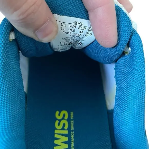 K-Swiss Ultrashot Team Athletic Tennis Court Sneakers Size 10.5