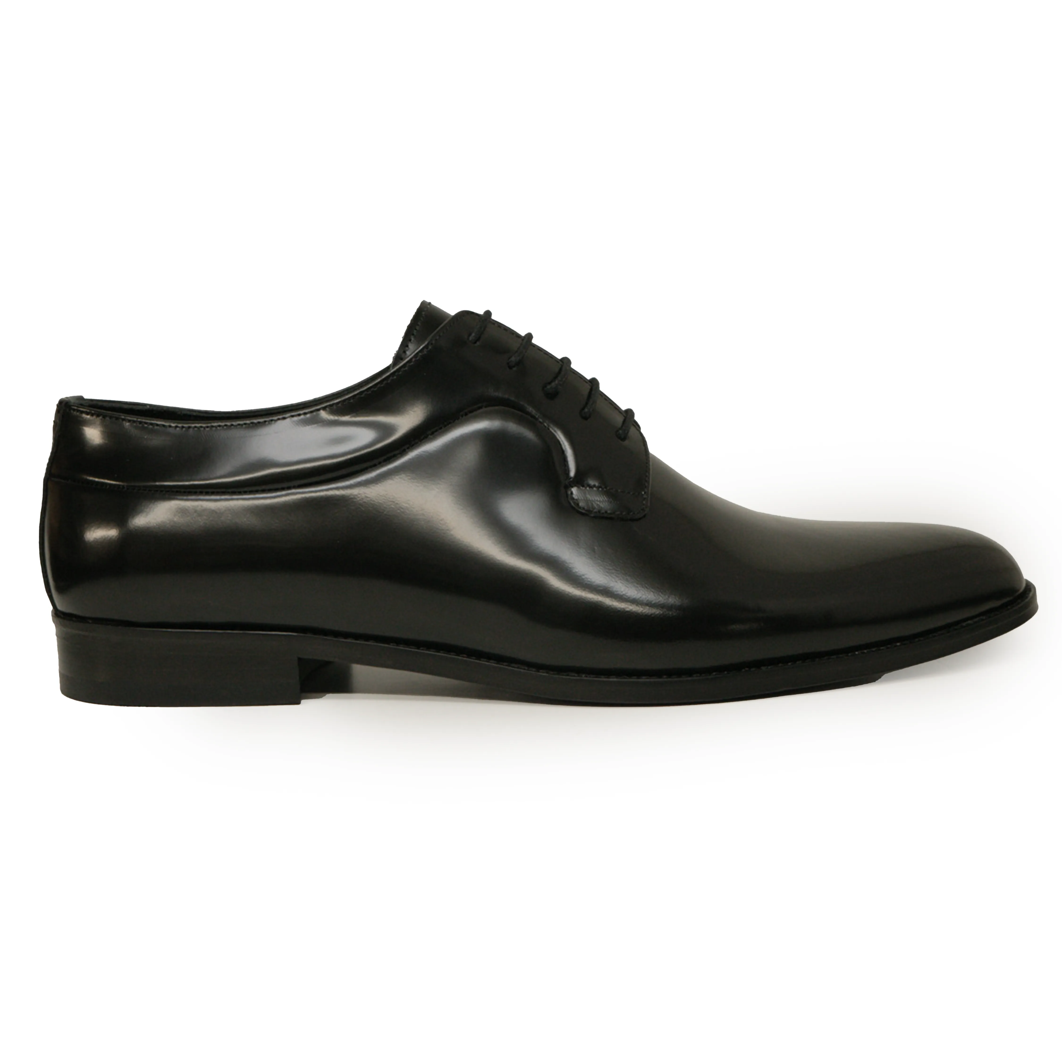 Kashani Black Calfskin Whole Cut Oxford Dress Shoes