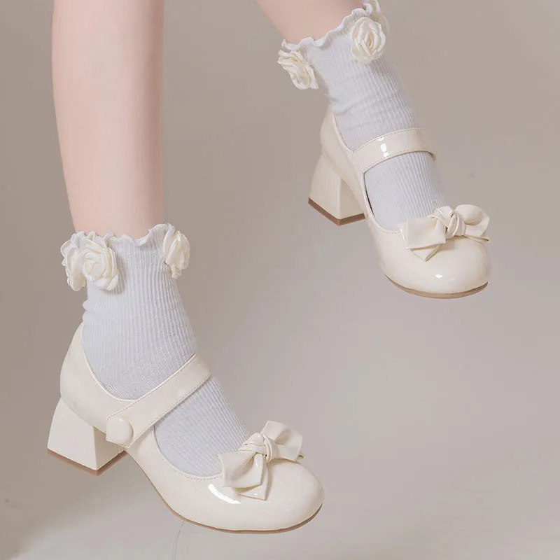 Kawaii Lolita Bow Shoes